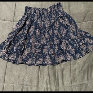 Aqua Brand Paisley Mini Skirt